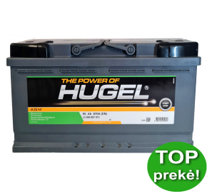 Hugel 95 Ah 870 A AGM Akumuliatoriai